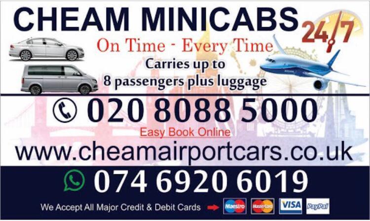 CHEAM AIRPORT CARS